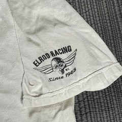 Vintage Elrod Racing Fasthouse LA County T-Shirt White Large Men’s Moto Graphic