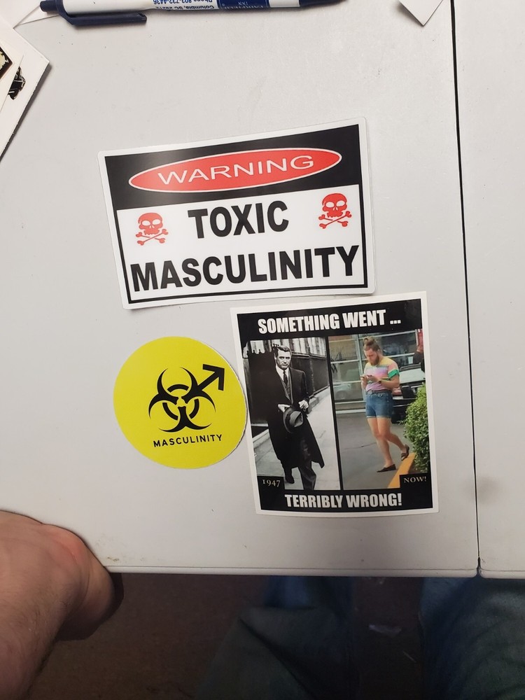 TOXIC ☢️ MASCULINITY STICKERS VARIETY PACK (3)