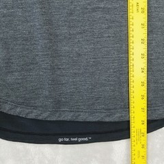 Smartwool Active Ultralite T Shirt Mens M Gray Black Merino Wool Performance