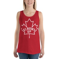 Canada Elbows Up Never 51 Tank Top, Canadian Pride Unisex Bella+Canvas Tank