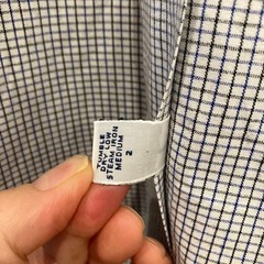 Ralph Lauren BLAKE 90s Tattersall Shirt Men’s L Black Blue Check For 14Y+ Japan