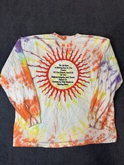 Online Ceramics Sun Brand Graphic Long Sleeve Shirt Mens XXL Tie Dye Multi Color