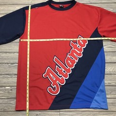 Vintage 90s DELF Sportswear Atlanta City Shirt Men’s Sz XL Red KBS Sports