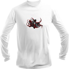 Sea Fear Men’s 50+ UPF Long Sleeve Rash Guard Scuba Snorkeling Octopus Dive Flag