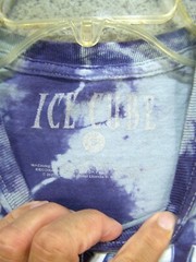 Ice Cube Shirt Adult Small Blue Graphic Tie Died Hip Hop Music Rock Band Mens
