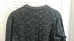 SLATE & STONE Long Sleeve Sweatshirt Camouflage Camo Men’s Large Gray Black