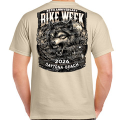 T-Shirt 2026 Bike Week Daytona Beach Wolf No Harley