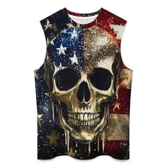 American Graphic Moisture Wicking 3D Tank Top