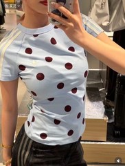 adidas Originals Slim Cali Polka Dot T-Shirt Women Asian