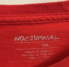 Nocturnal Clothing T-shirt Mens 2XL Red Short Sleeves &Hip Hop, R&B CD Lot Of 12