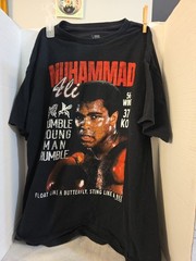 Muhammed Ali Official Xl Mens Tshirt “Rumble Young Man Rumble ” 56 Wins 37 Kos
