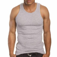 Lot of 3 Mens Tank Top 100% Cotton A-Shirt Undershirt Wife Beater Ribbed S~3XL