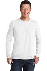 Gildan 64400 Mens Long Sleeve Softstyle Cotton Crew Neck Stylish T-Shirt