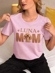 Personalized Pet Photo Comfort Tee Custom Dog Cat