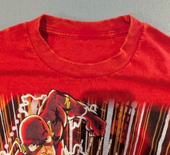 Vintage Red The Flash Graphic T-Shirt, Size XL, Classic Comic Book Design