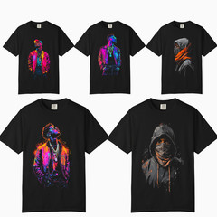 Neon Hip Hop Graphic T-Shirt Tee, Comfort Colors T Shirt, Unisex Streetwear Tee
