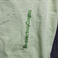 Nike Sportswear World Tour Shirt Men Large Green Glow In The Dark Puff Print