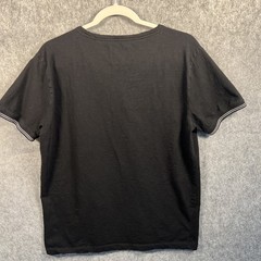 MBX Premium Goods Men’s 3 Button Tee Size Large Black 100% Cotton Short Sleeves
