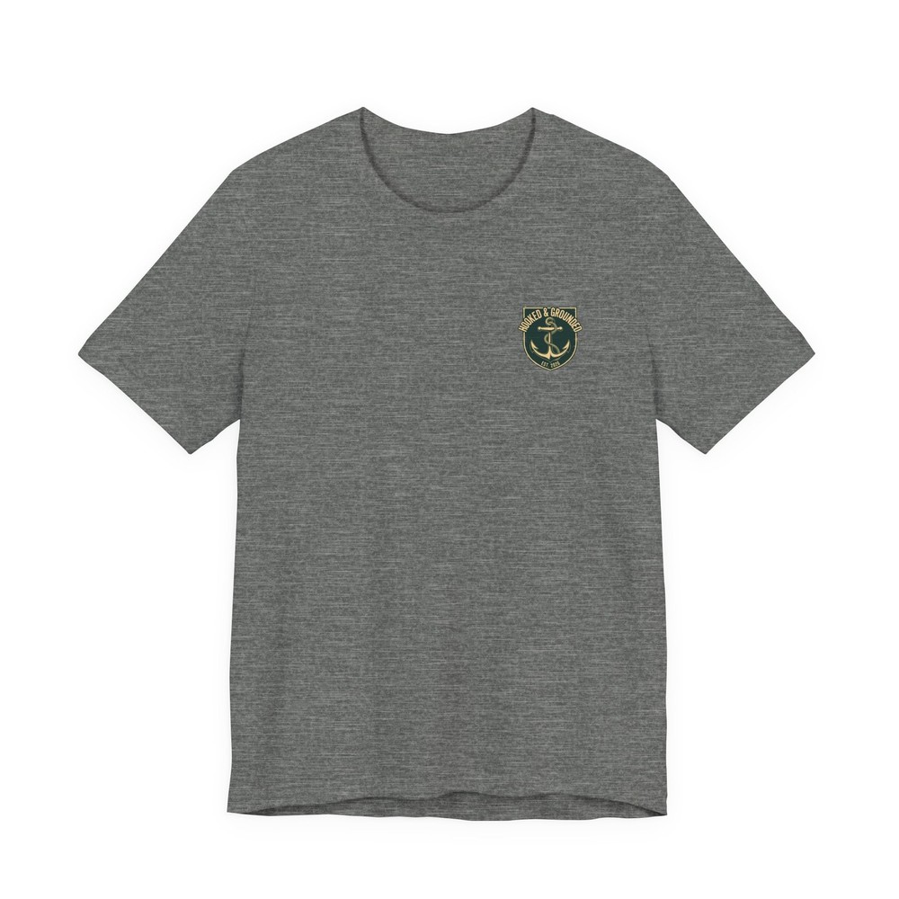 Hooked for Life anchor heart Tee | Nautical fishing shirt