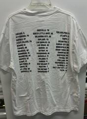 Zach Bryan The Quittin Time Tour 2024 White Graphic T-Shirt Mens Size L Thick!