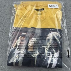 Pulp Fiction Miramax Shirt Mens XL Yellow Long Sleeves Lightweight Tee NWT