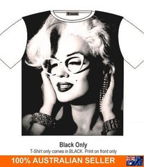 T-Shirt Marilyn Monroe with Glasses Street Fashion Mens Ladies