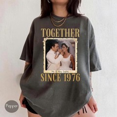 Custom 40th Anniversary Shirt Personalized Wedding Photo Ruby Wedding Gift Tee