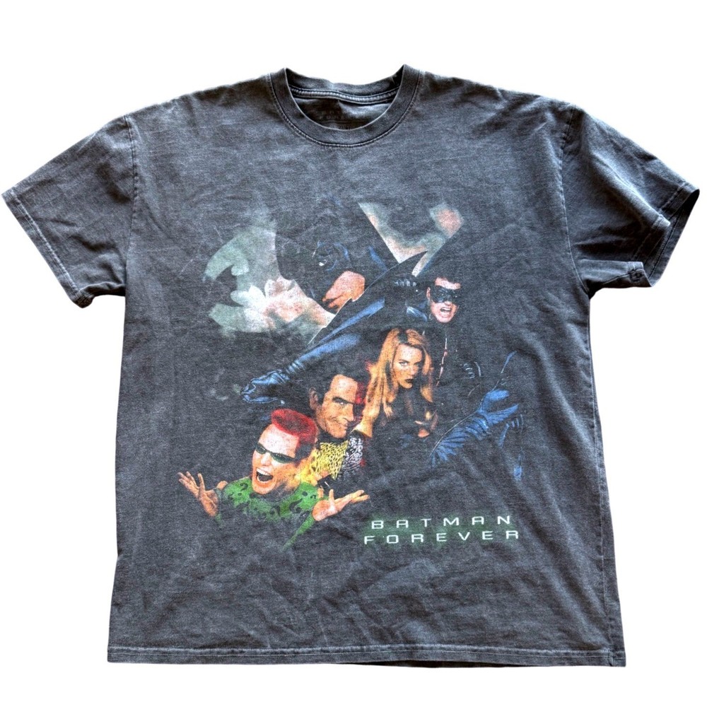 Batman Forever American Thrift x DC 1995 Heavyweight T-Shirt Black Wash Tee Sz M