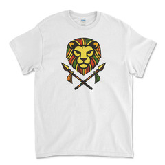 Custom T-Shirt African Lion/ Unisex Soft Style T-Shirts, Gildan Heavy- Cotton