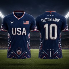 USA Custom Name Number Shirt Personalized Soccer Fan Jersey All Sizes