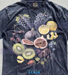 Fresh Fruit Fig Grape Lemon Kiwi Healthy Food Produce Comfort Tee