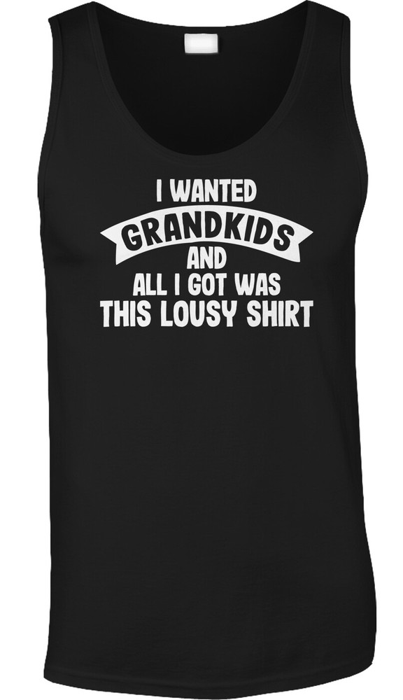 I Wanted Grandkids Grandparents Gift Grandma Grandpa Christmas Funny Mens Tank