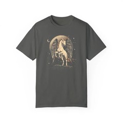 Unicorn Shirt for women, Album art trendy celestial moon Unicorn