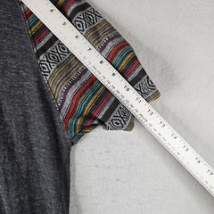 Beautiful Giant Hoodie Mens Small Gray Pullover Aztec Print Soft Lightweight