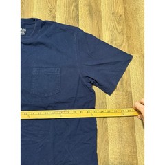 G.H. Bass Pocket Tee Mens Large Navy Blue Adult Short Sleeve Cotton Excellent