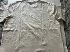 ADIDAS TREFOIL SIZE XL OFFWHITE OR CREAM SHORT SLEEVE T-SHIRT.SEE DESCRIPTION