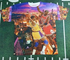 Custom Jordan VS Magic Sublimated shirt bulls lakers bred toro infared VI XI 13