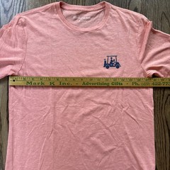 Travis Mathew Graphic T-Shirt Peach Heather Small Drinking With A Chance Of Golf