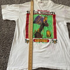 Beautiful Black Woman Nefertiti Egypt Shirt Vintage Colorful Single Stitch XL