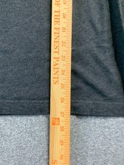 Lands’ End Super-T Top Men’s XL 46-48 Gray Rib-Knit Cuff Long Sleeve Henley Neck