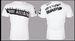 $69 TRUE RELIGION White Black STENCEL Short Sleeve Graphic T-shirt NWT