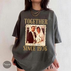 Custom 40th Anniversary Shirt Personalized Wedding Photo Ruby Wedding Gift Tee
