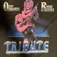 VTG OZZY OSBOURNE T-SHIRT RANDY RHOADS TRIBUTE M (38-40) 1987 SINGLE STITCH