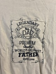 Gilden T-Shirt And Cap # 1 Dad XL NEW Legendary world’s greatest father