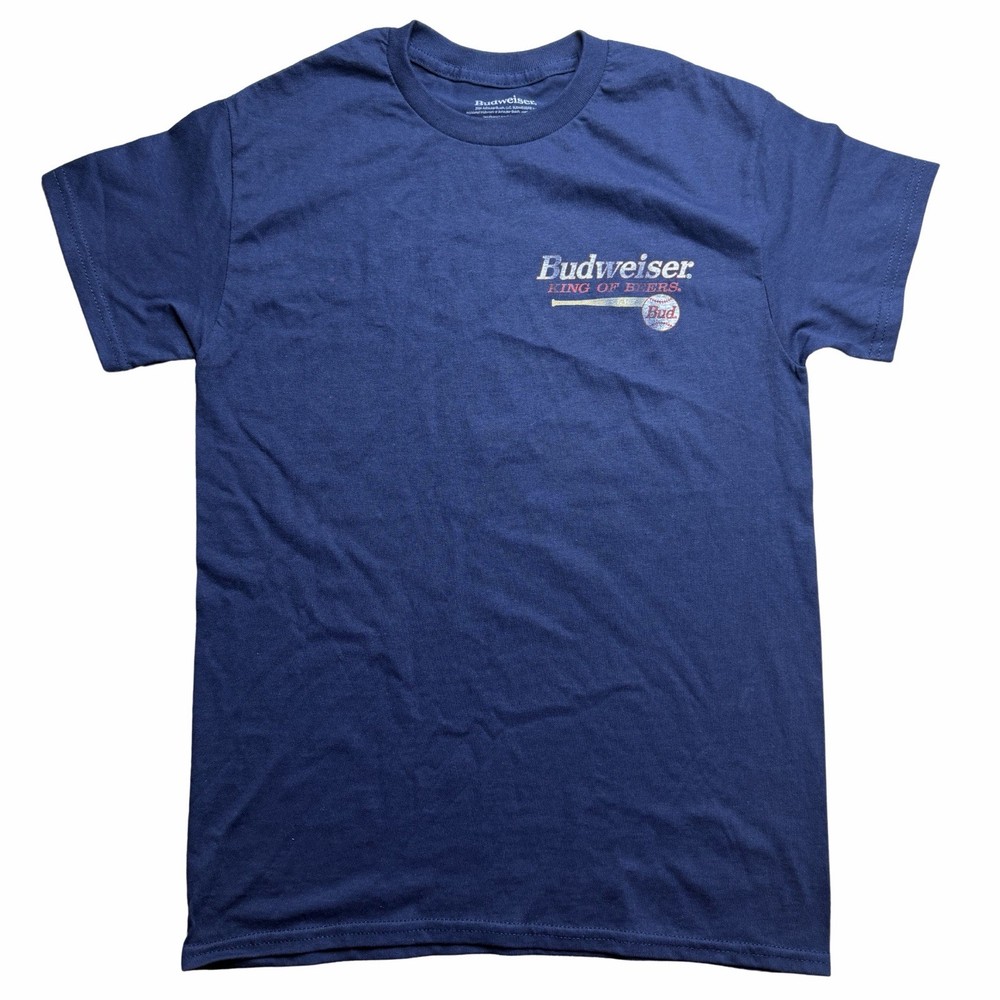 Budweiser Mens Baseball Graphic T Shirt Bud King Of Beers Size Small NEW NWOT