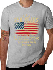 American 250th Anniversary Celebration 250 Years USA Service T-Shirt