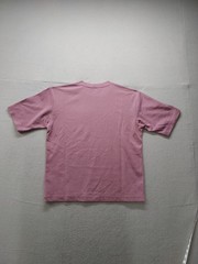 Uniqlo Men T Shirt M Dusty Pink Oversized Short Sleeve Crew Neck Knit Regular