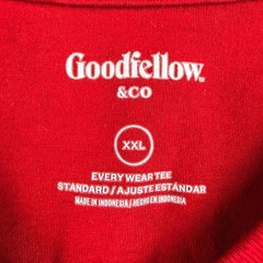 Goodfellow & Co Men’s XXL Red V-Neck Every Wear Tee Short Sleeve Shirt