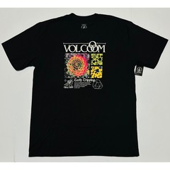 Volcom Mens Large Black Colorful Earth Tripping Succulent Graphic Shirt 2024 NWT
