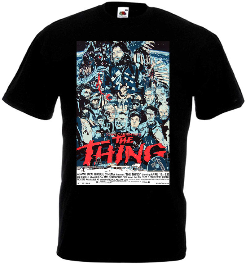 The Thing v83 T-shirt black movie poster horror John Carpenter all sizes S-5XL
